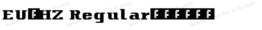 EU-HZ Regular字体转换